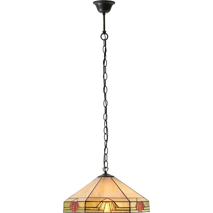 Endon 64285 - Luster na lancu NEVADA 1xE27/60W/230V pr. 35 cm