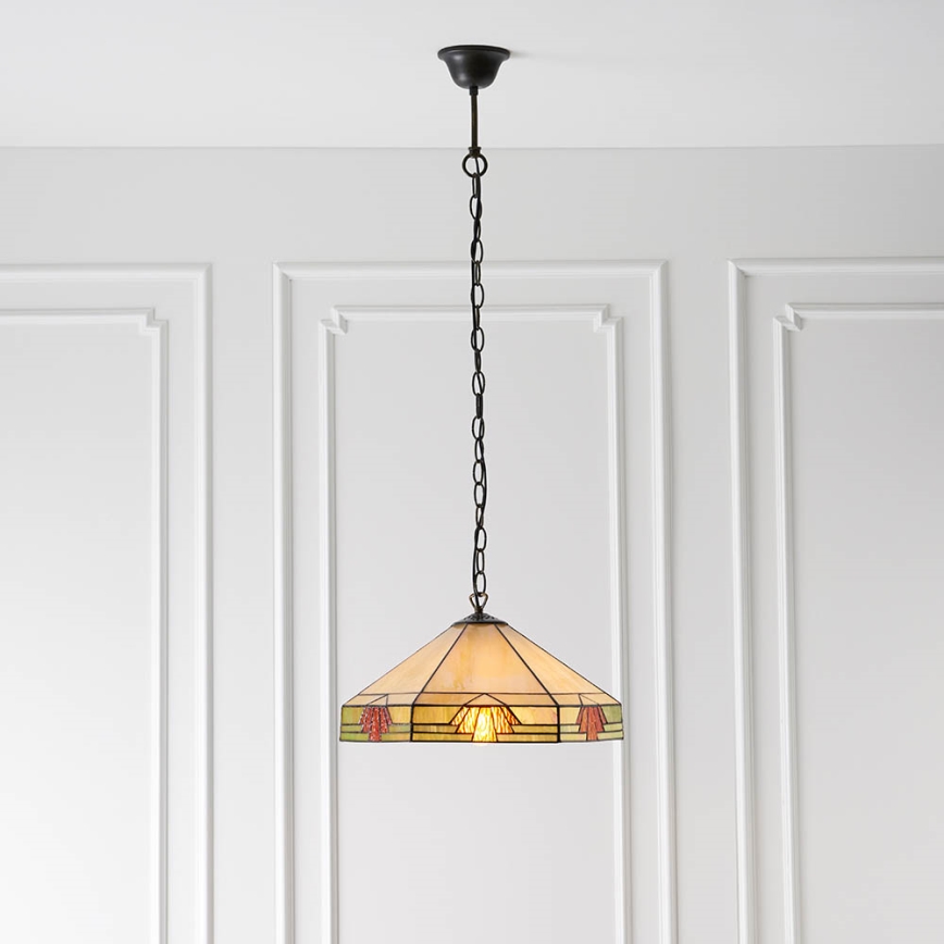 Endon 64285 - Luster na lancu NEVADA 1xE27/60W/230V pr. 35 cm
