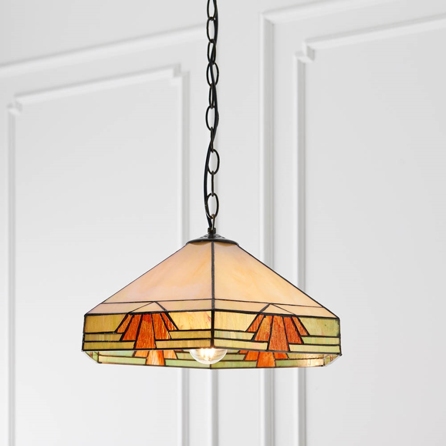 Endon 64285 - Luster na lancu NEVADA 1xE27/60W/230V pr. 35 cm