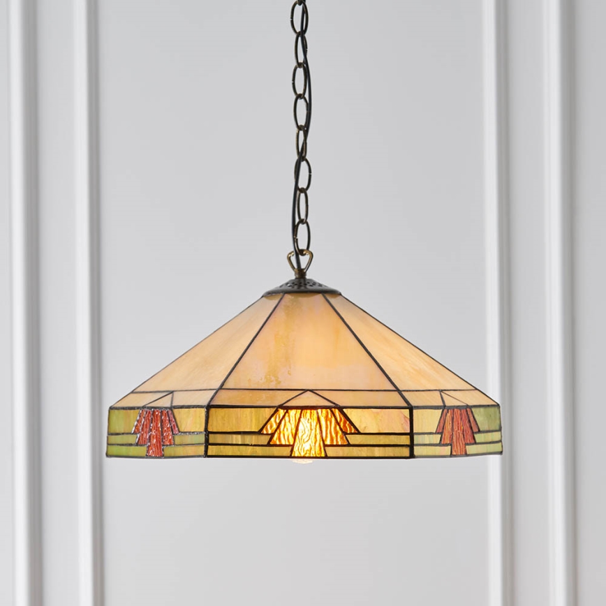 Endon 64285 - Luster na lancu NEVADA 1xE27/60W/230V pr. 35 cm
