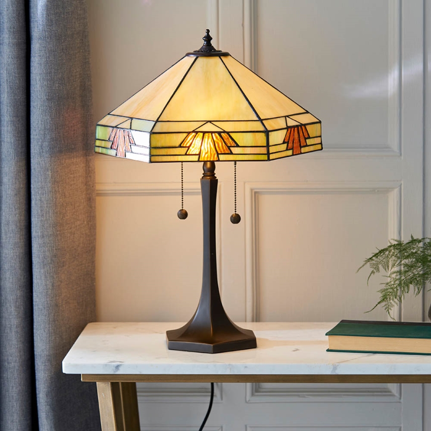 Endon 64286 - Stona lampa NEVADA 2xE27/60W/230V pr. 40 cm