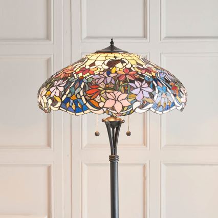 Endon 64323 - Podna lampa SULLIVAN 2xE27/60W/230V prečnik 56 cm