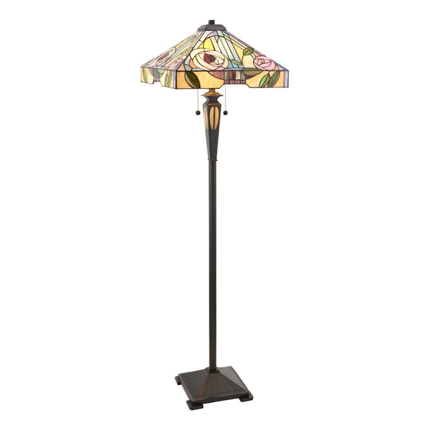 Endon 64383 - Podna lampa WILLIOW 2xE27/60W/230V prečnik 42,5 cm