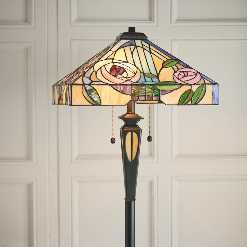 Endon 64383 - Podna lampa WILLIOW 2xE27/60W/230V prečnik 42,5 cm