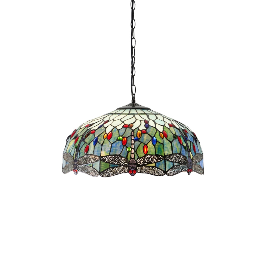 Endon 66148 - Luster na lancu DRAGONFLY 3xE27/60W/230V prečnik 50 cm