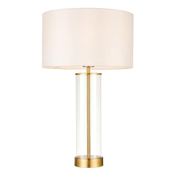 Endon 68802 - Prigušiva dodirna stona lampa LESSINA 1xE27/10W/230V zlatna/bela