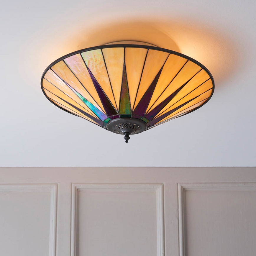 Endon 70240 - Plafonjera DARK STAR 2xE27/40W/230V pr. 49 cm