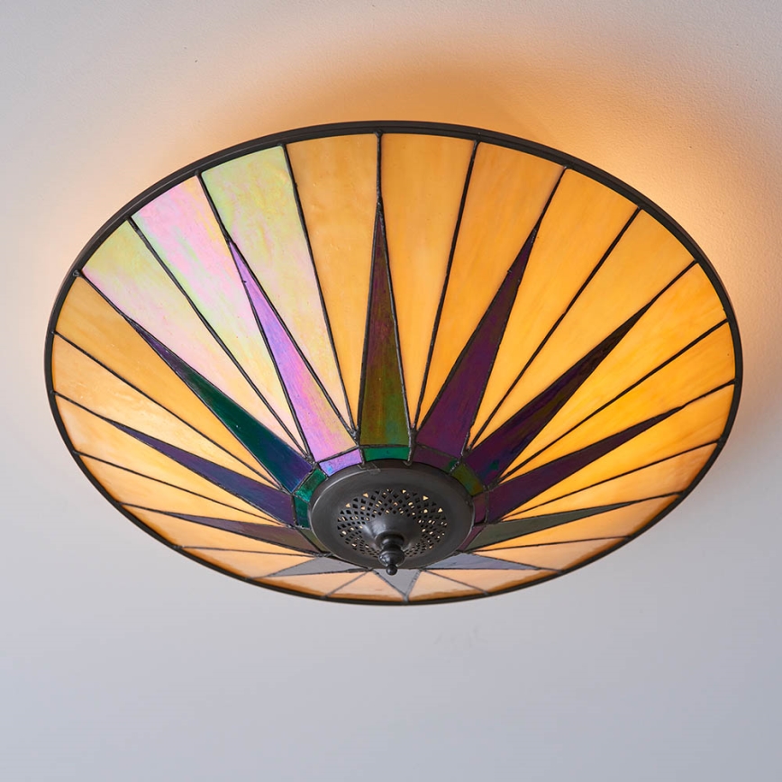 Endon 70240 - Plafonjera DARK STAR 2xE27/40W/230V pr. 49 cm