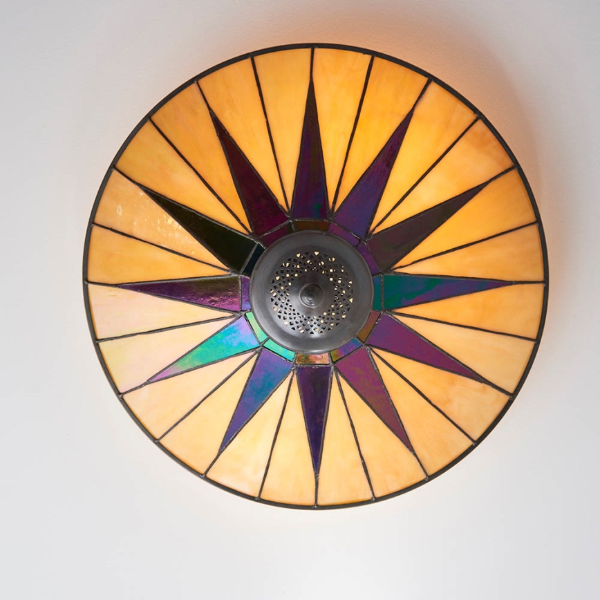 Endon 70240 - Plafonjera DARK STAR 2xE27/40W/230V pr. 49 cm