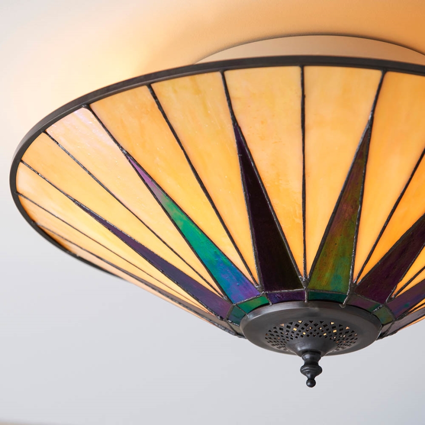 Endon 70240 - Plafonjera DARK STAR 2xE27/40W/230V pr. 49 cm