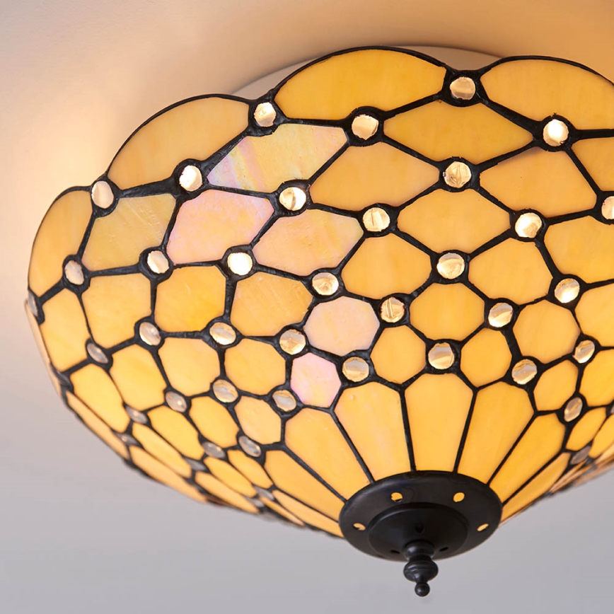 Endon 70242 - Plafonjera PEARL 2xE27/60W/230V pr. 37 cm