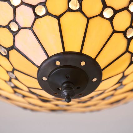 Endon 70242 - Plafonsko svetlo PEARL 2xE27/60W/230V prečnik 37 cm