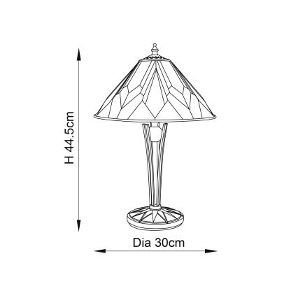 Endon 70365 - Stona lampa ASTORIA 1xE14/40W/230V pr. 30 cm