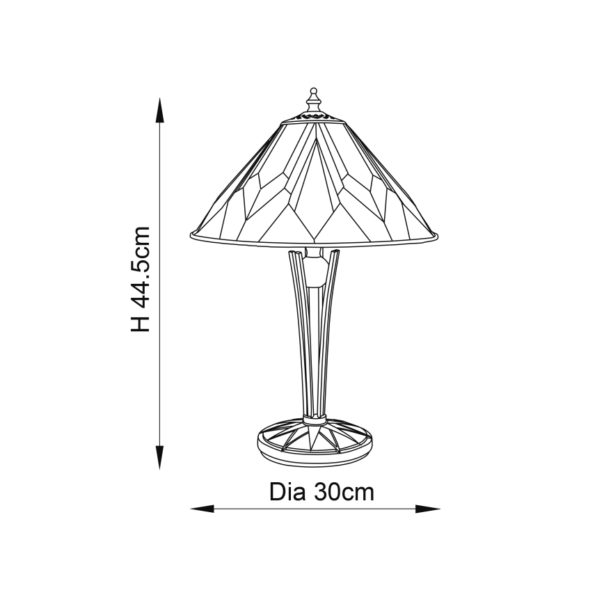 Endon 70365 - Stona lampa ASTORIA 1xE14/40W/230V pr. 30 cm