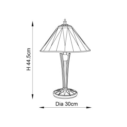 Endon 70367 - Stona lampa DARK STAR 1xE14/40W/230V pr. 30 cm