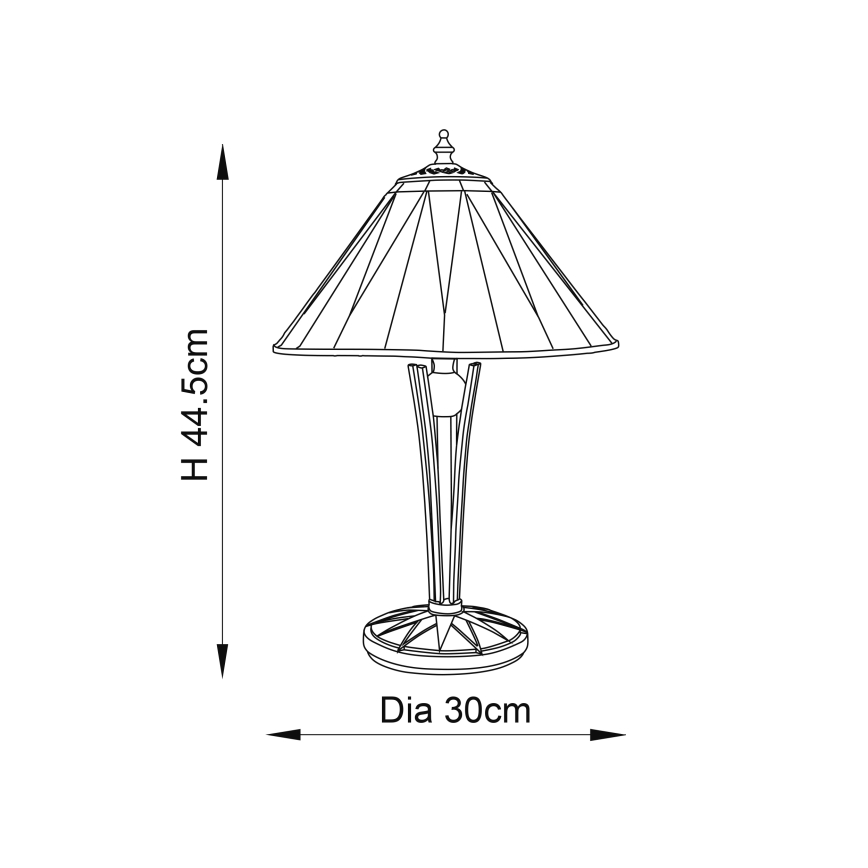 Endon 70367 - Stona lampa DARK STAR 1xE14/40W/230V pr. 30 cm