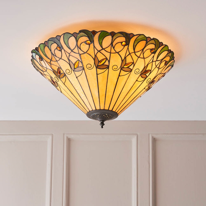 Endon 70706 - Plafonjera JAMELIA 2xE27/60W/230V pr. 50 cm