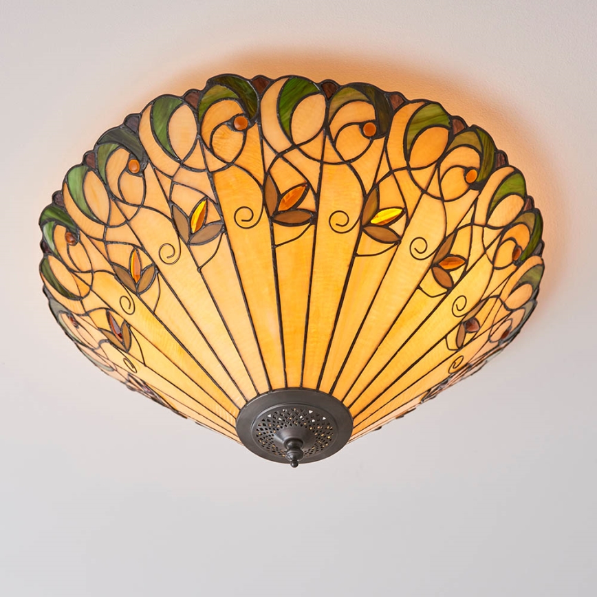 Endon 70706 - Plafonjera JAMELIA 2xE27/60W/230V pr. 50 cm