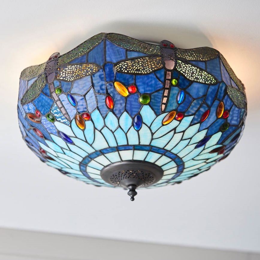 Endon 70722 - Plafonjera DRAGONFLY 2xE27/60W/230V pr. 41 cm