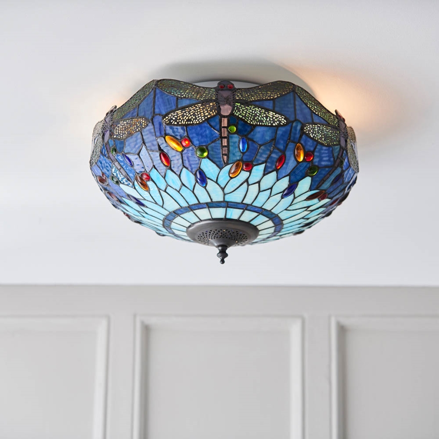 Endon 70722 - Plafonjera DRAGONFLY 2xE27/60W/230V pr. 41 cm