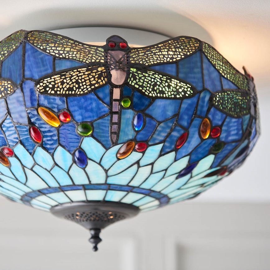 Endon 70722 - Plafonjera DRAGONFLY 2xE27/60W/230V pr. 41 cm
