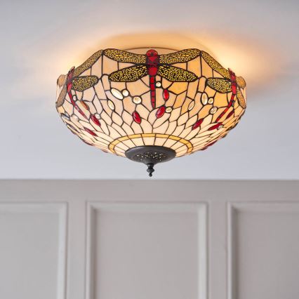 Endon 70723 - Plafonjera DRAGONFLY 2xE27/60W/230V pr. 41 cm