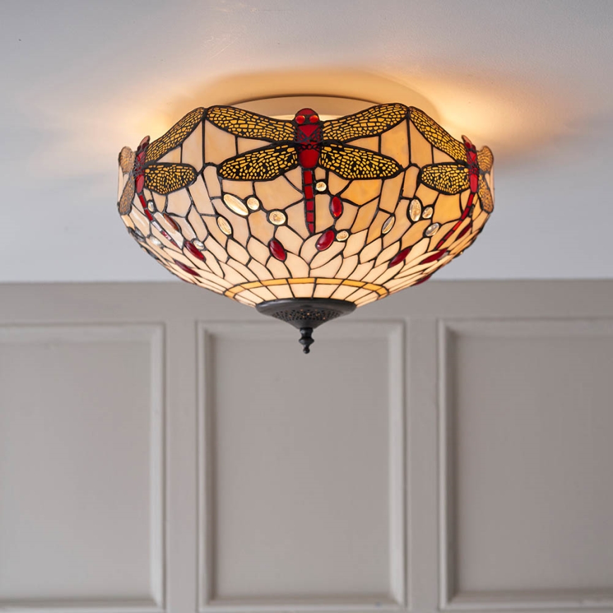 Endon 70723 - Plafonjera DRAGONFLY 2xE27/60W/230V pr. 41 cm