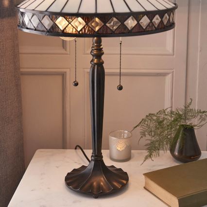 Endon 70935 - Stona lampa FARGO 2xE27/60W/230V pr. 41,5 cm