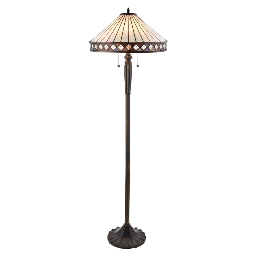 Endon 70936 - Podna lampa FARGO 2xE27/60W/230V, prečnik 50 cm