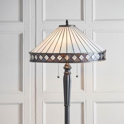 Endon 70936 - Podna lampa FARGO 2xE27/60W/230V, prečnik 50 cm