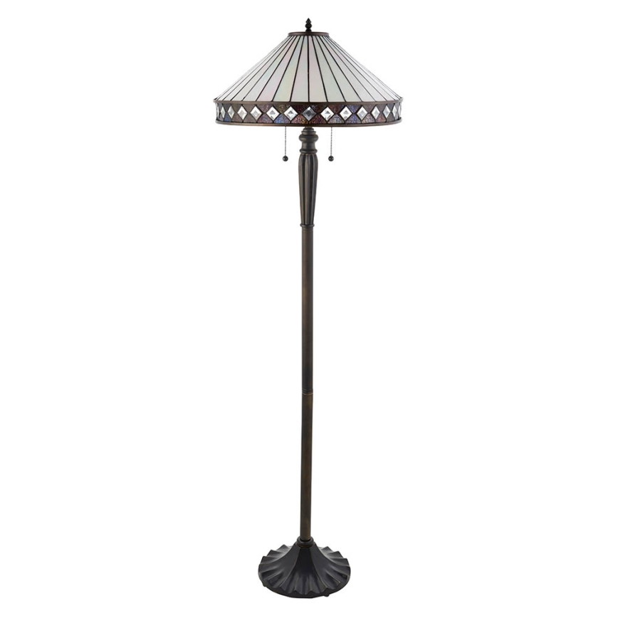 Endon 70936 - Podna lampa FARGO 2xE27/60W/230V, prečnik 50 cm