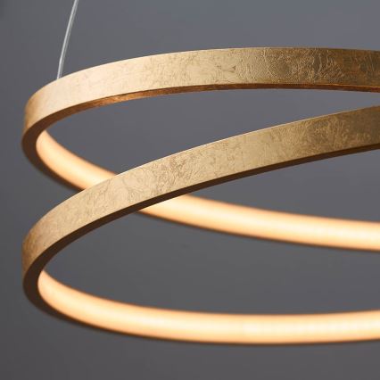 Endon 72479 - LED luster na sajli SCRIBBLE LED/31,5W/230V 3000K zlatna