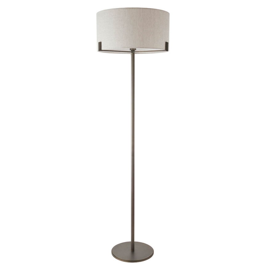 Endon 72634 - Podna lampa HAYFIELD 1xE27/40W/230V braon/sivo