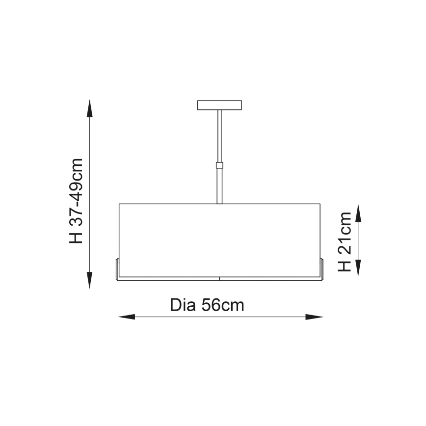 Endon 72635 - Viseći luster HAYFIELD 3xE27/40W/230V mat krom/sivo