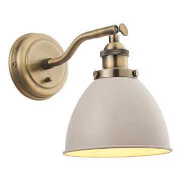Endon 76330 - Zidna reflektorska lampa FRANKLIN 1xE14/40W/230V mesing/taupe