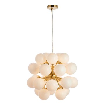 Endon 76499 - Luster na sajli OSCAR 28xG9/18W/230V zlatna