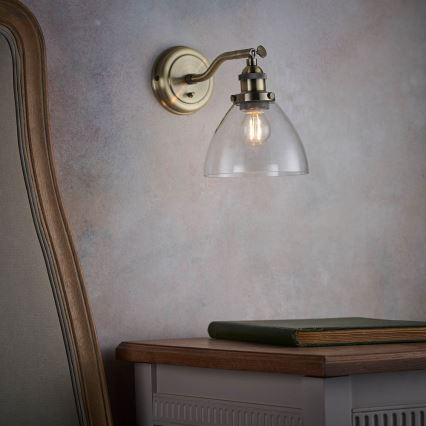 Endon 77273 - Zidna reflektorska lampa HANSEN 1xE14/40W/230V mesing