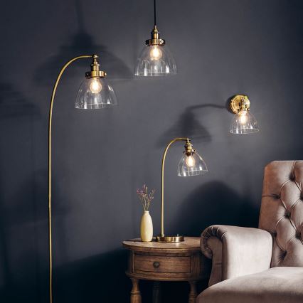 Endon 77273 - Zidna reflektorska lampa HANSEN 1xE14/40W/230V mesing