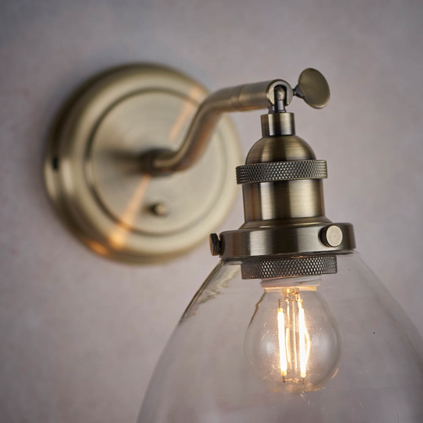 Endon 77273 - Zidna reflektorska lampa HANSEN 1xE14/40W/230V mesing