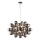 Endon 80124 - Luster na sajli INFINITY 8xG9/28W/230V crno/dimno