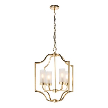 Endon 81914 - Luster na lancu EDREA 4xE14/6W/230V mesing