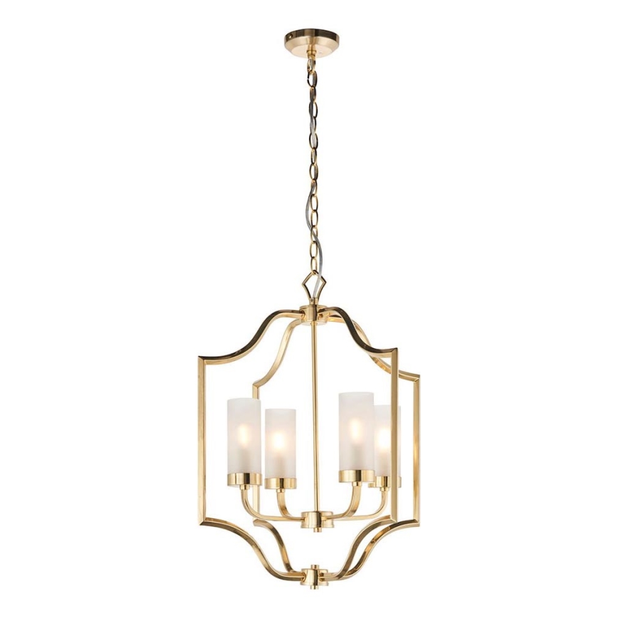 Endon 81914 - Luster na lancu EDREA 4xE14/6W/230V mesing