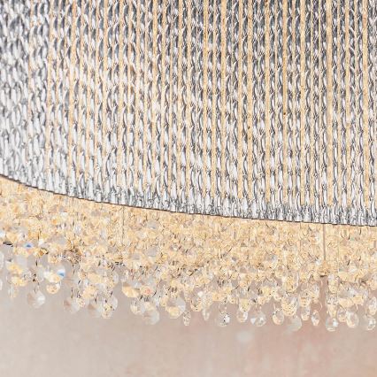 Endon 81979 - Kristalni luster na sajli GALINA 8xG9/25W/230V sjajni hrom