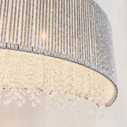 Endon 81979 - Kristalni luster na sajli GALINA 8xG9/25W/230V sjajni hrom