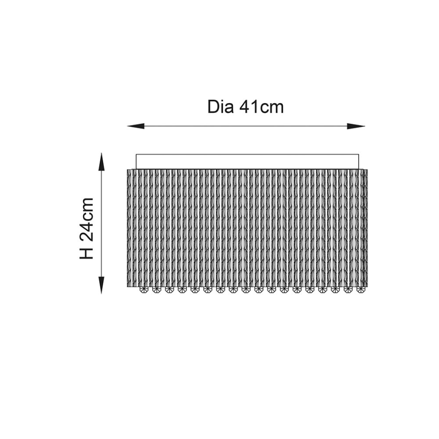 Endon 81980 - Kristalna plafonjera GALINA 10xG9/25W/230V mat krom