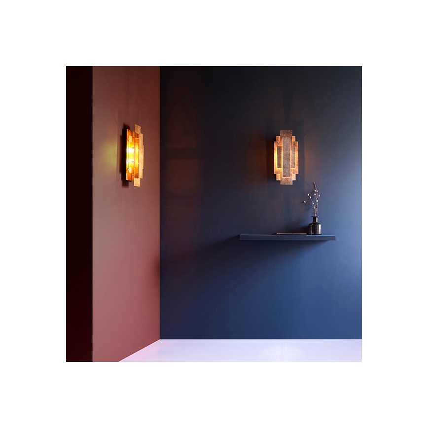 Endon 90451 - Zidno svetilo ALZARE 2xG9/3W/230V bela patina