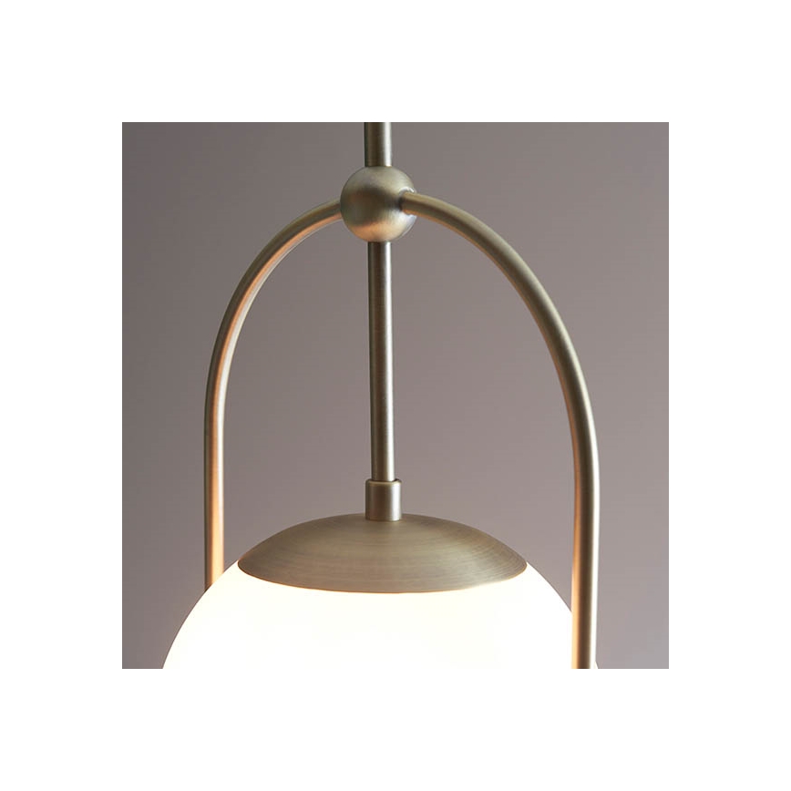 Endon 90844 - Luster na šipci ONTARIO 1xE27/10W/230V mesing