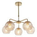 Endon 91969 - Luster na šipci DIMPLE 5xE14/7W/230V zlatna