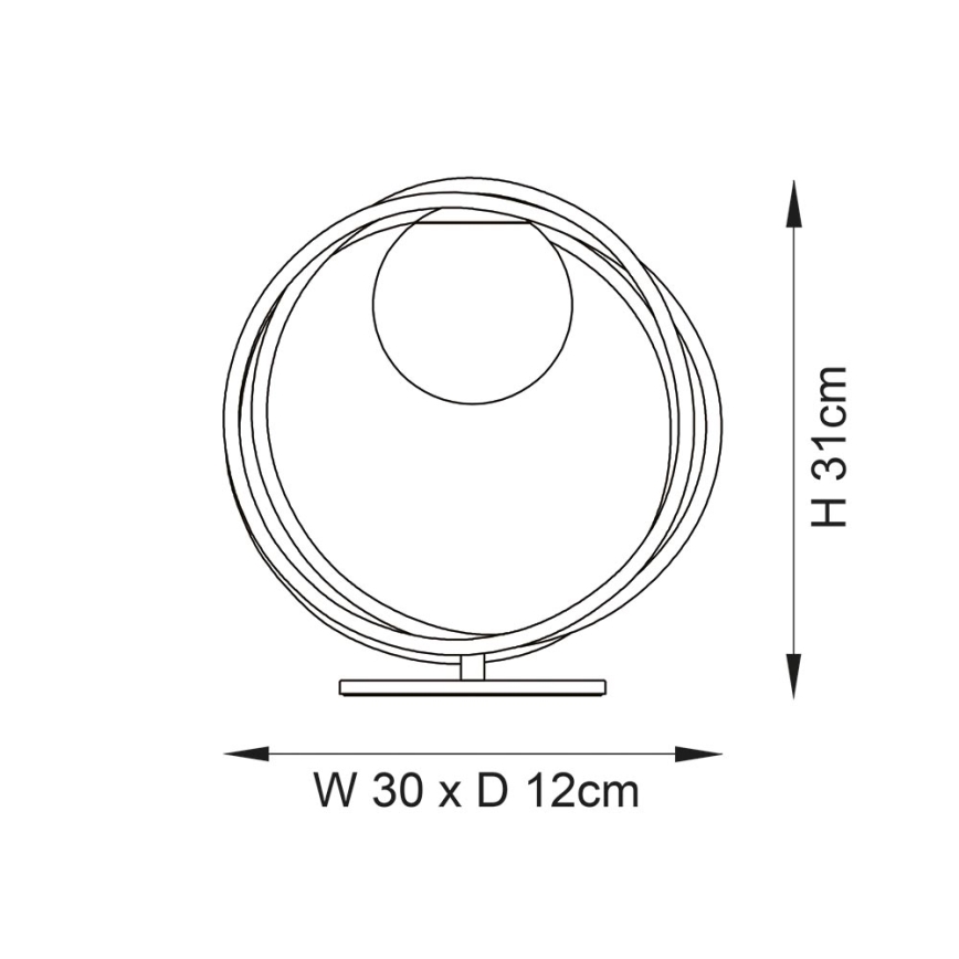 Endon 92491 - Stona lampa EMILIO 1xG9/3W/230V zlatna