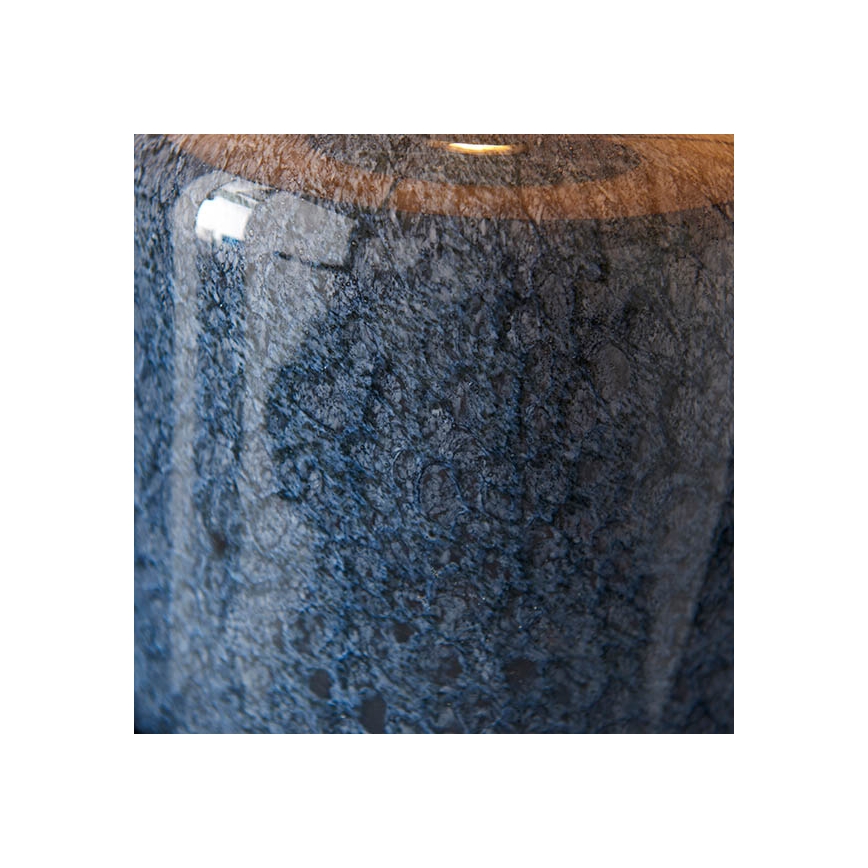 Endon 93067 - Stona lampa ZINNIA 1xE27/10W/230V plava/zlatna